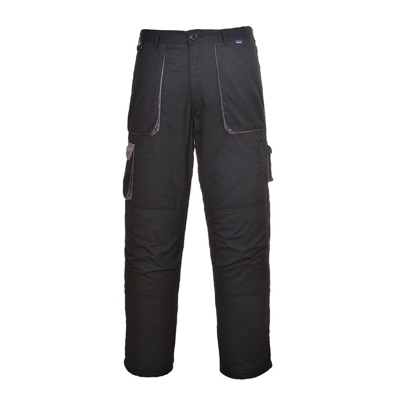 CLEARANCE Portwest Texo Contrast Trousers (Black / L / Regular Fit) (1 AVAILABLE)