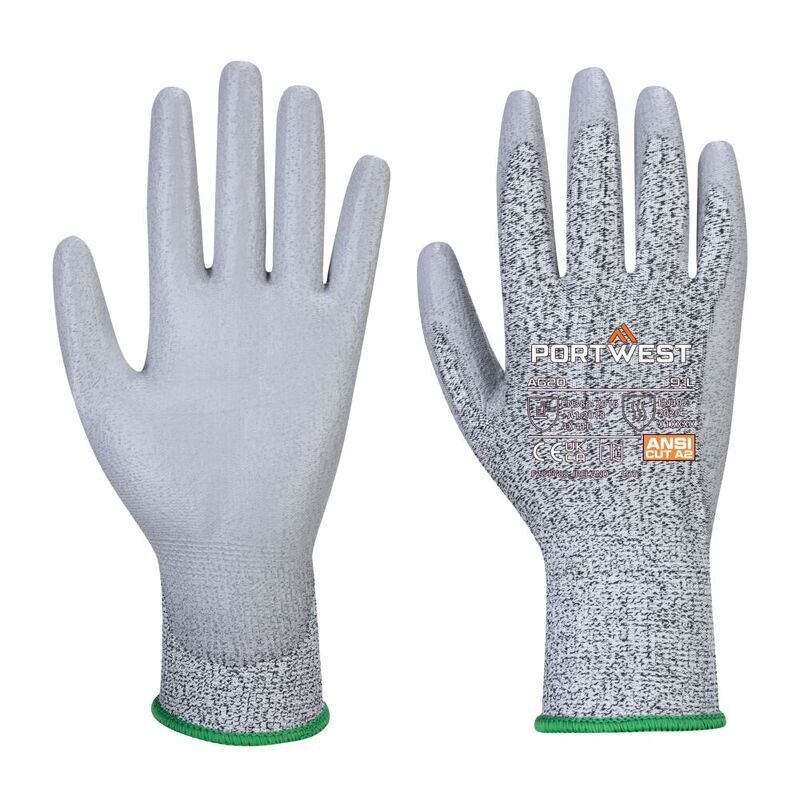 Portwest Vending Cut B13 PU Glove (144 Pairs) (Grey / M / R)