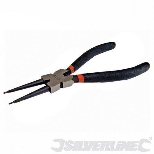 CLEARANCE Silverline Internal Circlip Pliers 230mm (PL76) (6 AVAILABLE)